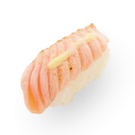 Flambe salmon nigiri